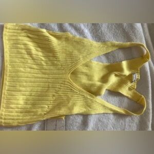 Free people sweater tank.  Color-yellow.  Size-XS